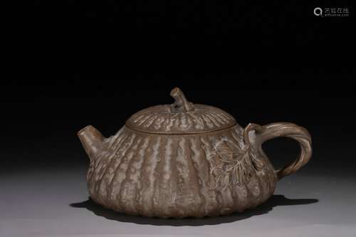 Old Collection.Pumpkin-shaped Teapot