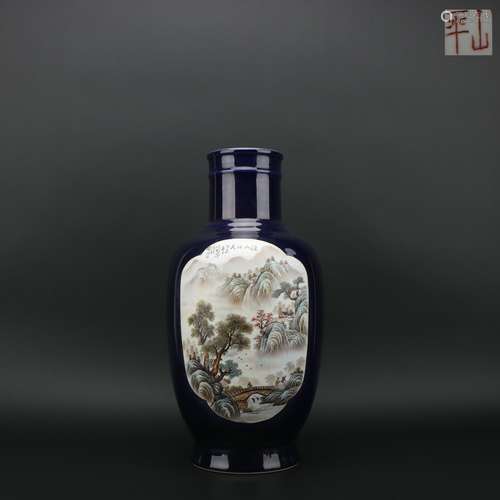 Sky-clearing Blue Glazed Vase