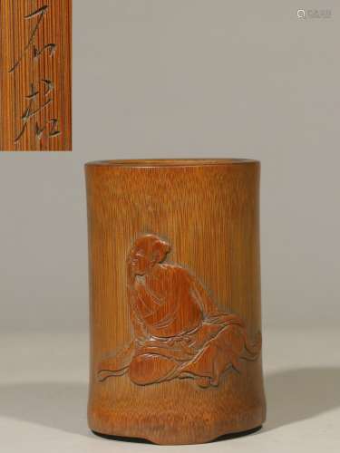 Quality Good.Bamboo Hand-carved Brush Pot