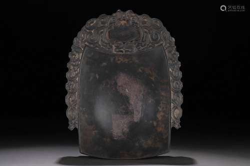 Old Collection. Chime-shaped Inkstone