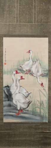 Geese by Xu Beihong