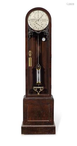 A fine mid 19th century floorstanding mahogany regulator wit...