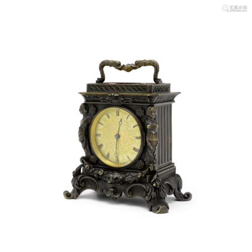 A second quarter of 19th century patinated bronze Rococo Rev...