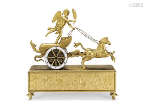 An early 19th century French ormolu mantel clock Lopin Palai...