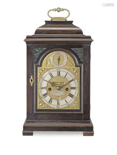 A mid-18th century mahogany quarter repeating table clock Sa...