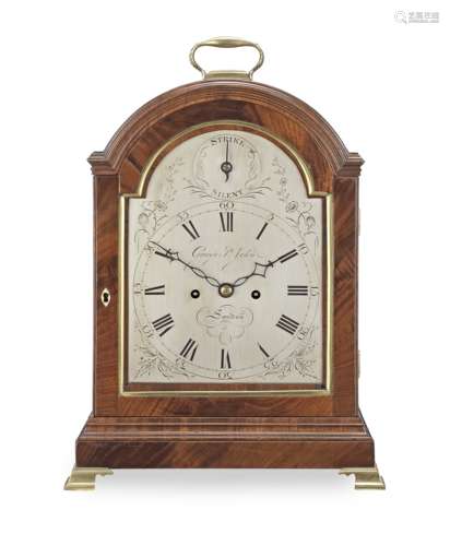 A good early 19th century mahogany table clock George St Joh...