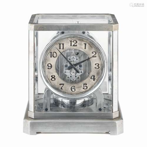 An early 20th century Chrome plated Atmos clock Jaeger Le Co...