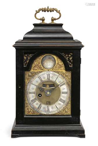 A first half of the 18th century ebony table timepiece with ...