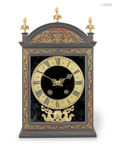 A fine and rare late 17th century French brass-inlaid ebony ...