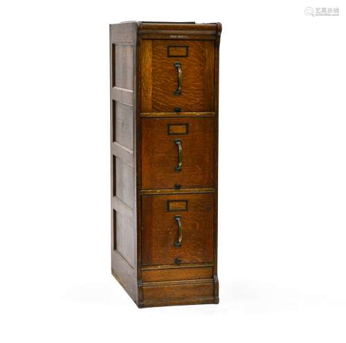 Office furniture EARLY 20TH CENTURY WORK Oak, with three dra...