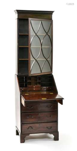 Display case 19TH CENTURY ENGLISH WORK stained and varnished...