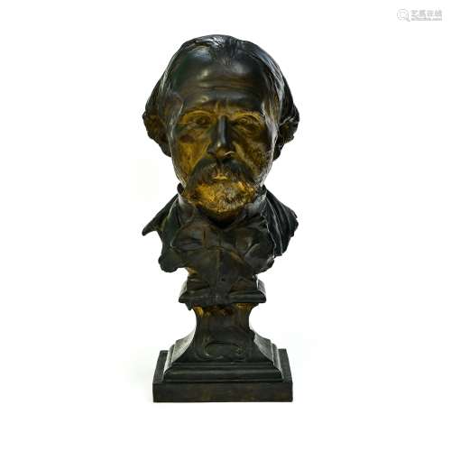 Jean CARRIES (1855-1894) et Bust of Mr. Villeroy, ca. 1886 w...