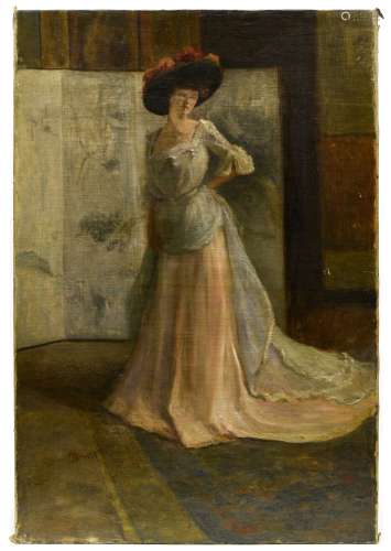 Study of a lady's portrait BELGIAN SCHOOL, LATE 19TH CENTURY...