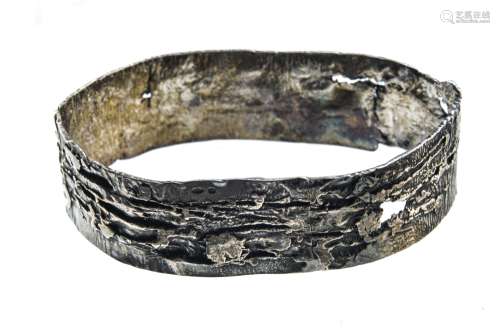 Mies DE WILDE (1932-2009) Modernist bracelet Silver. Hallmar...