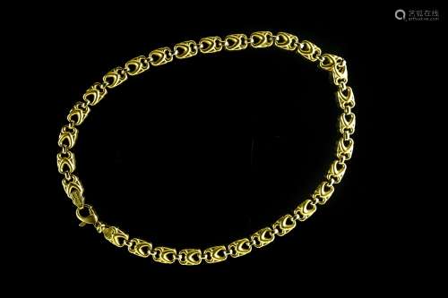 UNO A ERRE Flexible necklace 18 kt yellow gold, composed of ...