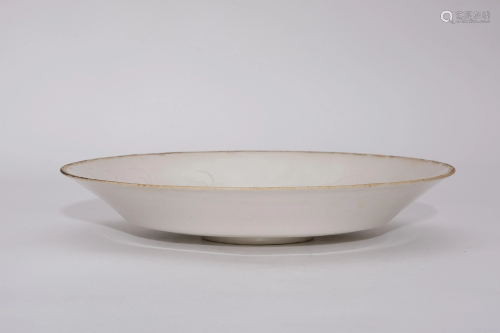 A Ding Ware Carved Floral Dish