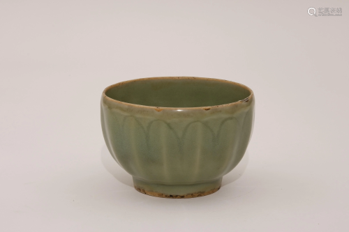 A Celadon Lobed Bowl