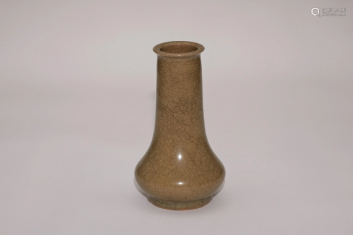 A Longquan Long Neck Vase
