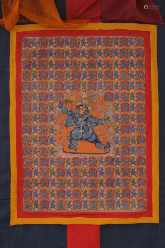 An 18th Century Thangka of Dharmapala