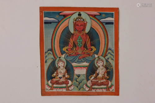 A Thangka of Amitabha