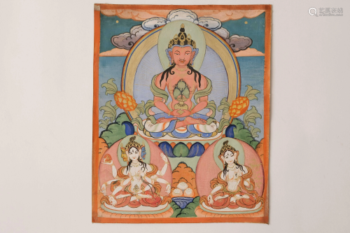 A Thangka of Amitabha