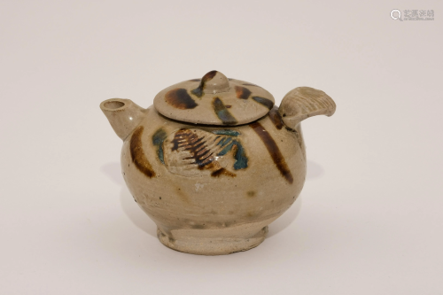 A Changsha Ware Teapot-Shaped Water Pot