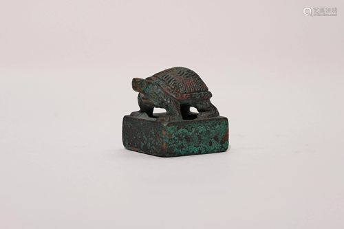 A Tortoise Bronze Seal