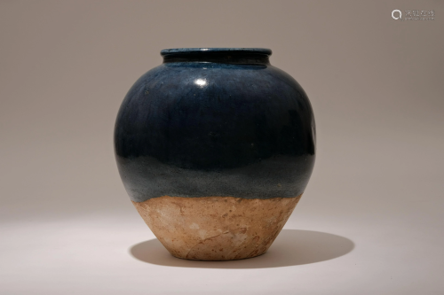 A Blue Glazed Jar