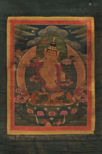 A Thangka of Manjushri