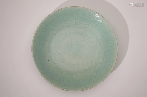 A Celadon Glazed Platter