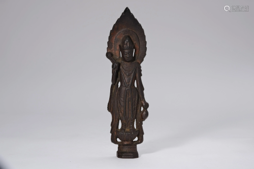 A 15th Century Bronze Figure of Bodhisattva