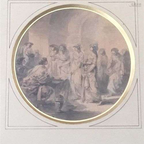 Attribué à Jacques GAMELIN (1738-1803) Les femmes romaines d...