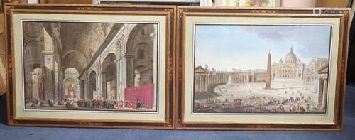 Italian School c.1800The Pope in Procession from St Peter's ...