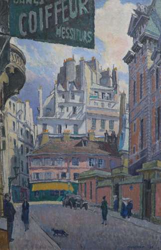 § Charles Maresco Pearce (1874-1964)Rue de l'Abbeeoil on boa...