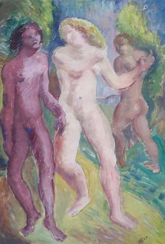 § Blair Hughes-Stanton (1902-1981)Nudes in a gardenpencil an...