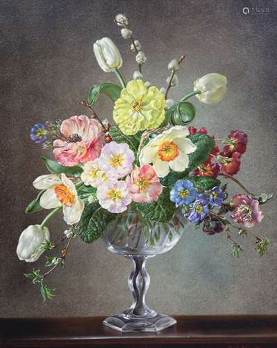 § Cecil Kennedy (1905-1997)Spring, Ranunculus, Polyanthus, T...