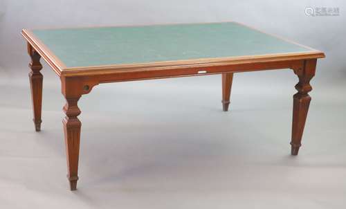 A Victorian mahogany library table, supplied by Sage & Co. S...