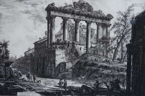 Giovanni Battista Piranesi (1720-1778)Verduta del Tempio Det...