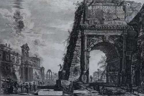 Giovanni Battista Piranesi (1720-1778)Verduta dell'Arco di T...