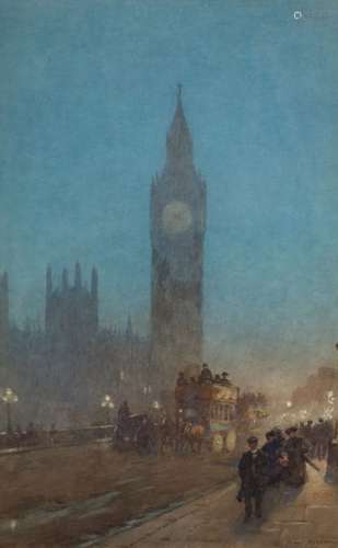 Herbert Menzies Marshall (1841-1913)Twilight on Westminster ...