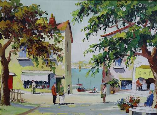 § Cecil Rochfort Doyly-John (1906-1993)The Café, Cap Ferrat,...