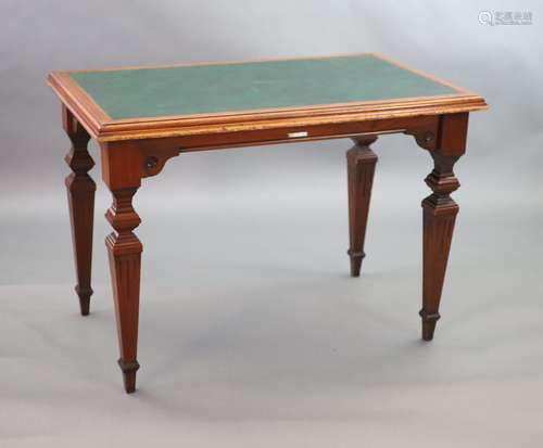 A Victorian mahogany writing table, supplied by Sage & Co. S...