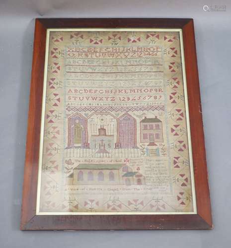 A large William IV alphabetical sampler, by Mary Ann Cox, da...