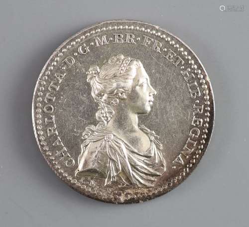 British Medals, George III: Queen Charlotte, Coronation 1761...