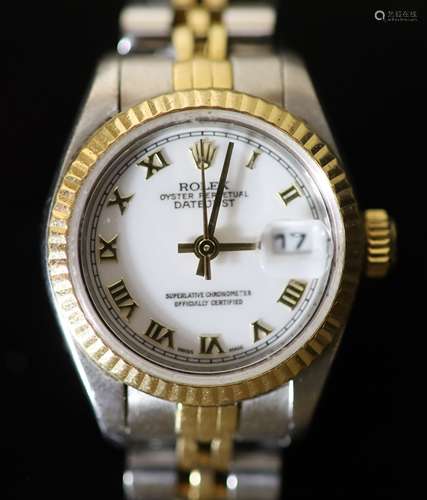 A lady's early 1990's steel and gold Rolex Oyster Perpetual ...