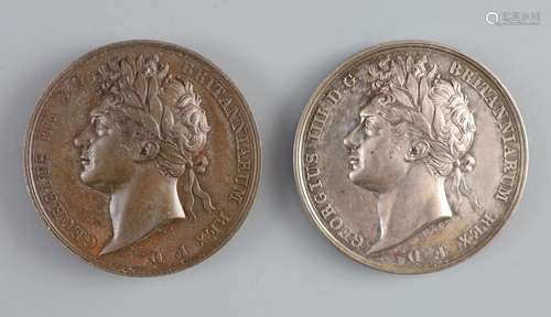 British Medals, George IV, Coronation 1821, the official sil...