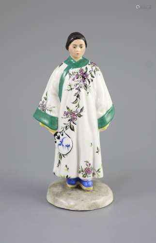 A Russian porcelain figure of a fashionable Chinese lady, Lo...