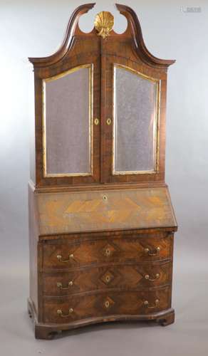 A mid 18th century Italian rosewood parquetry and parquetry ...