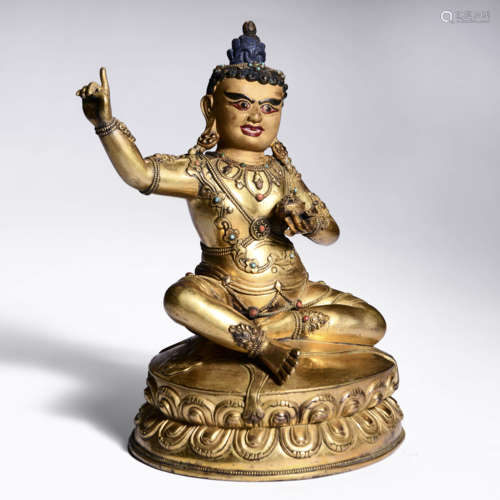 A Gilt Bronze Buddha Statue