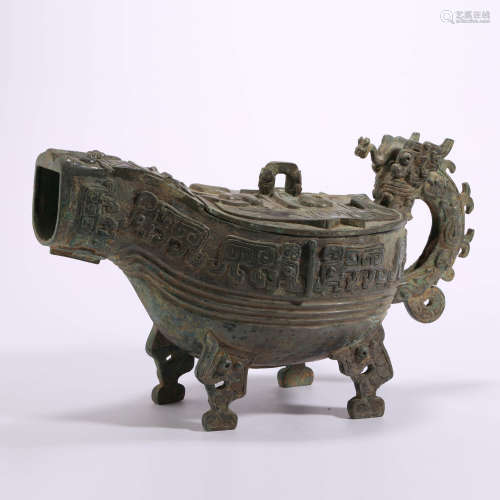 An Archaistic Bronze Vessel, Yi